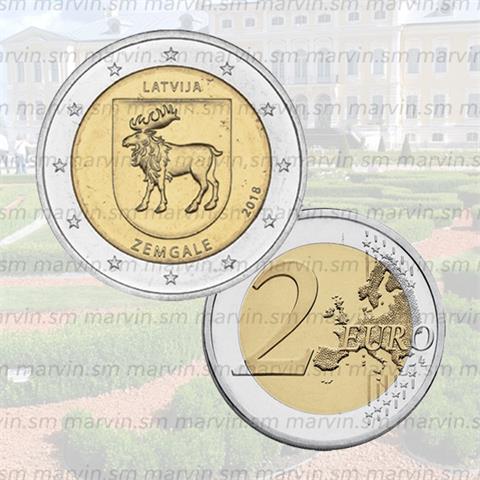  2 euro - Semgallia - Latvia - 2018 - UNC 