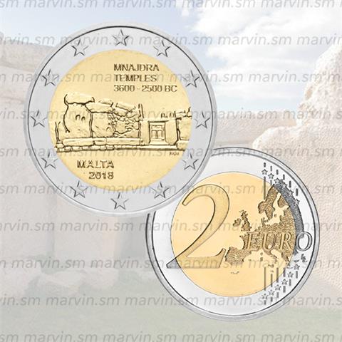  2 euro - Mnajdra - Malta - 2018 - UNC 