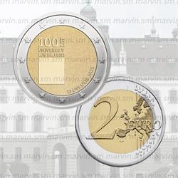 2 euro - Università di Lubiana - Slovenia - 2019 - UNC