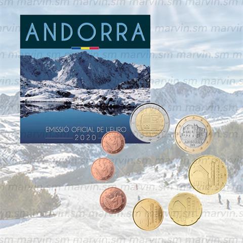  Euro coin set - Andorra - 2020 - 8 coins - BU 