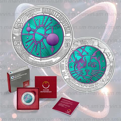  25 Euro - NIOBIUM - Fisica Quantistica - Austria - 2026 - Special Uncirculated 