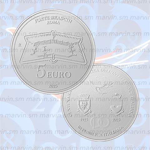  5 euro - Intelligence Italiana - Italia - 2025 - Argento FS 