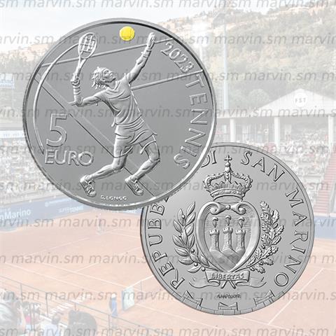  5 euro - Internazionali di Tennis - San Marino - 2023 - Argento FS 