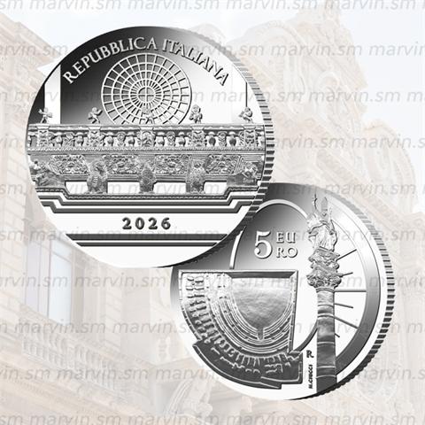 5 Euro - Lecce - Italia - 2026 - AG FDC 