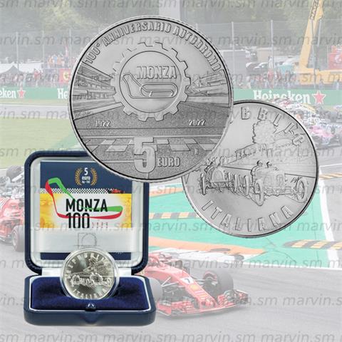  5 euro - Monza - Italia - 2022 - AG - FDC 
