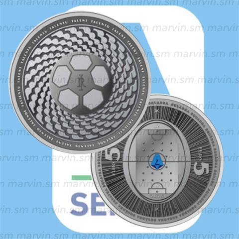  5 Euro - Ends or kick-off Italian League - Italy - 2026 - Silver BU 
