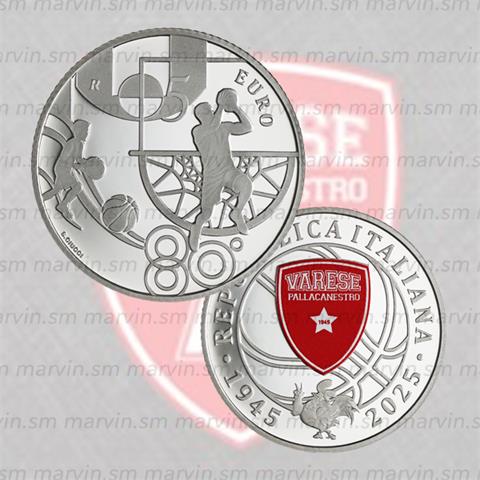  5 Euro - Pallacanestro Varese - Italia - 2025 - AG FDC 