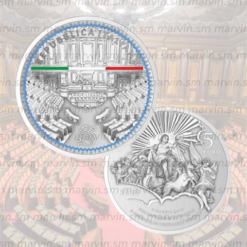  5 euro - Senato - Italia - 2023 - Argento FS 
