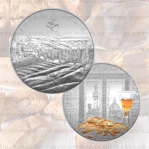  5 euro - Vinsanto e Cantucci - Toscana - Italia - 2024 - CuNi FDC 