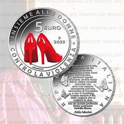 5 Euro - Violenza sulle Donne - Italia - 2025 - AG FDC