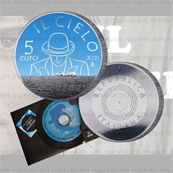 5 Euro – Il Cielo – Renato Zero – Italy – 2025 – Silver Rodium – BU