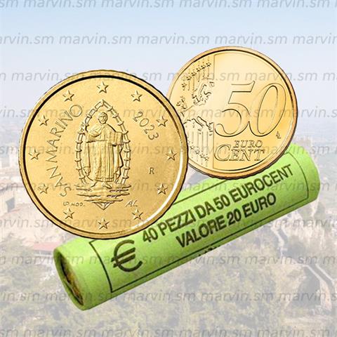  50 cent - San Marino - 2023 - Rotolino - UNC 