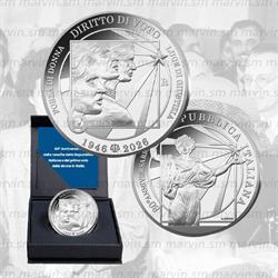 6 Euro - Primo Voto delle Donne - Italia - 2026 - AG FDC