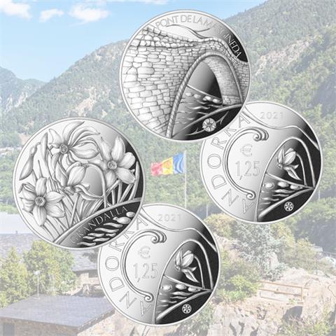  1,25 euro - Patrimonio di Andorra - Andorra - 2021 - CuNi - COPPIA 