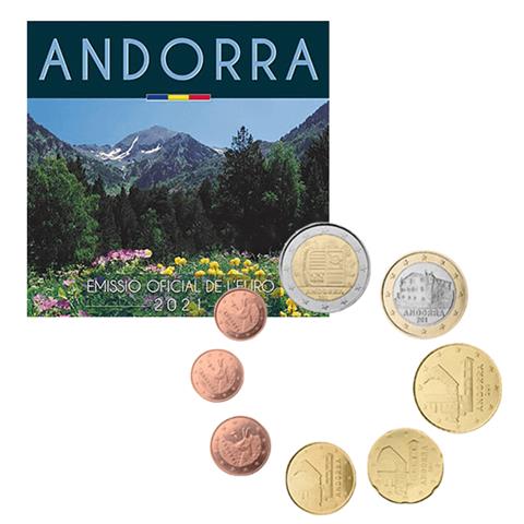  Euro Coin Set – Andorra – 2021 – 8 coins – BU 
