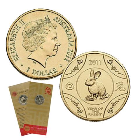  1 dollaro - Anno del Coniglio - Australia - 2011 - Bronzo FDC 