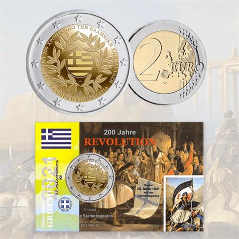  2 euro - War of Independence - Greece - 2021 - Coincard 
