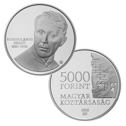  5000 Forint - Dezso Kosztolányi - Ungheria - 2010 - AG 