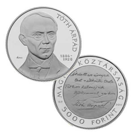  5000 Forint - Arpad Toth - Ungheria - 2011 - AG 