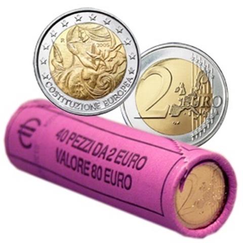  2005 - Italia - 2 € in rotolino (40 monete) 
