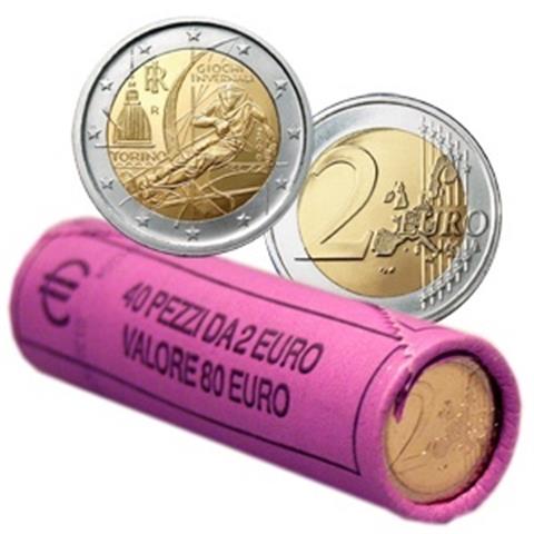  2006 - Italia - 2 € in rotolino (40 monete) 