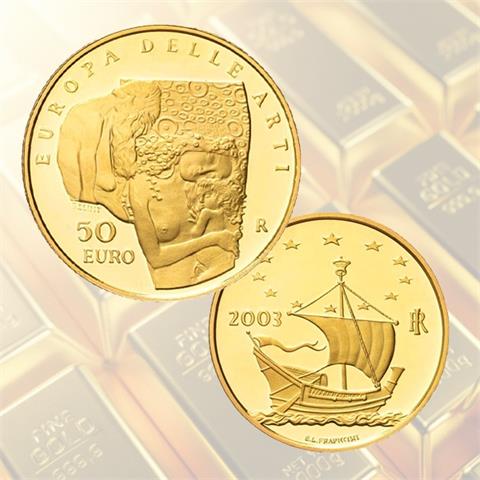  Italia – 50 euro – Europa delle Arti - 2003 - AU - FS 