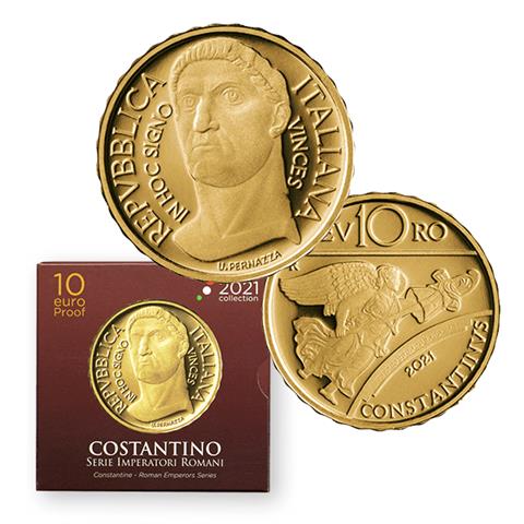  10 euro - Costantino - Emperors Series - Italy - 2021 - PROOF 