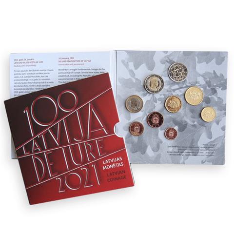  Euro Coin Set - Latvia - 2021 - 9 coins - BU 