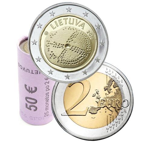  2016 - Lithuania - 2 € in roll (25 coins) 