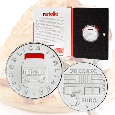  5 euro - Nutella Italian Excellence - Italy - 2021 - AG BU - RED 