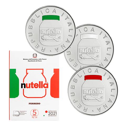  Trittico - Nutella - Italia - 2021 - AG FDC - VERDE BIANCA e ROSSA 