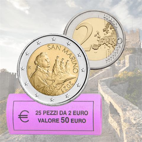  2 euro - Santo Marino - San Marino - 2021 - Rotolino - UNC 