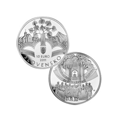  10 euro - Memorandum - Slovakia - 2011 - Silver BU 