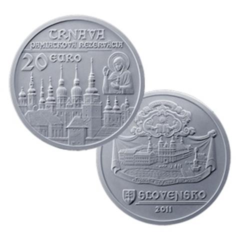  20 euro - Trnava Town - Slovakia - 2011 - Silver BU 