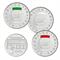 Triptych - Nutella - Italy - 2021 - AG BU - GREEN WHITE and RED  in Euro Coins