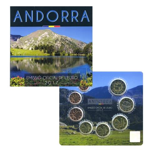  Euro Coin Set - Andorra - 2017 - 8 coins - BU 