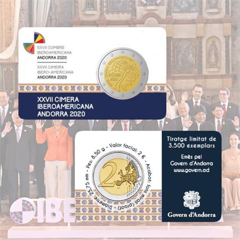  2 euro - Ibero-American Summit - Andorra - 2020 - PROOF 