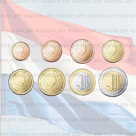  EURO SET - ANNI MISTI - Paesi Bassi - 2002 - 8 monete - Blister - FDC 