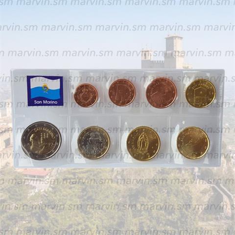  EURO SET - Nuovo Disegno - San Marino - ANNI MISTI - 8 monete - FDC 