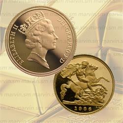 Gran Bretagna - 1/2 Sterlina - Elisabetta II - 1986 - Au  - FS