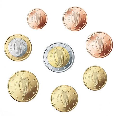  2002 – Ireland – EURO SET in Blister BU (8 coins) 