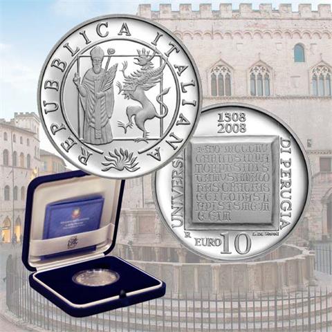  2008 - Italy - 10€ SILVER PROOF 