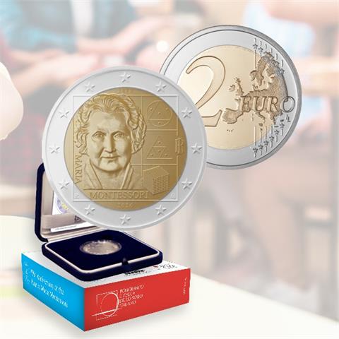 2 euro - Maria Montessori - Italia - 2020 - FS 