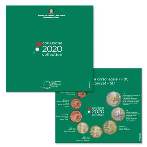  2020 – Italia – Serie divisionale 8 monete FDC 