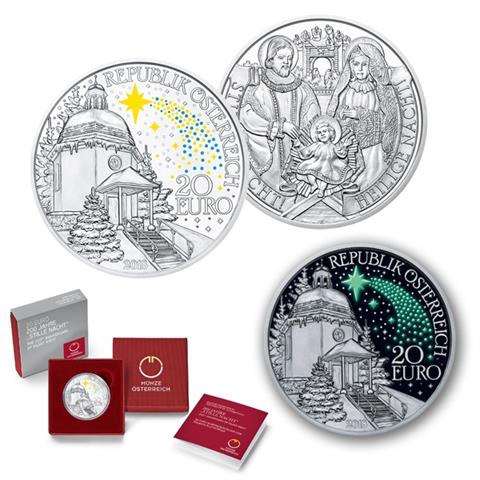  2018 – Austria – 20€ Ag FS “Notte Silenziosa” 