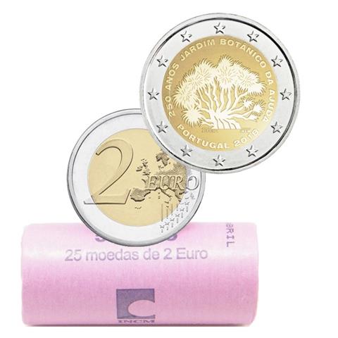  2018 – Portogallo – 2€ FDC in rotolino (25 monete) “Giardino Botanico d’Ajuda” 