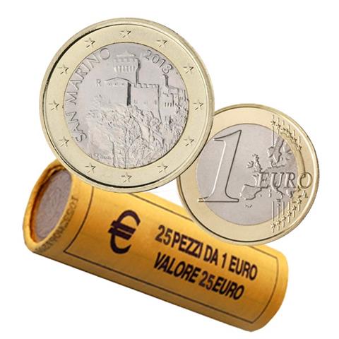  2018 - San Marino - 1€ in rotolino (25 monete) 