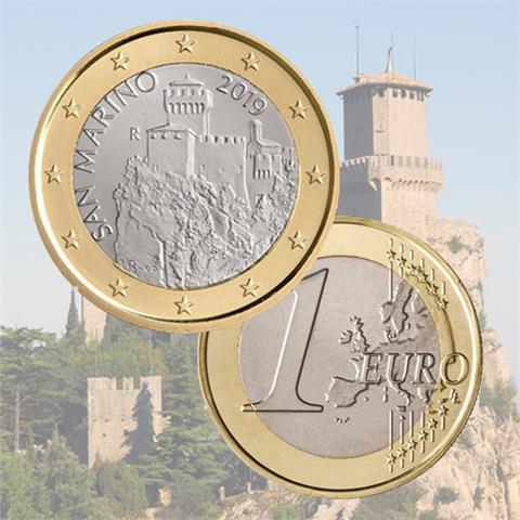  2019 - San Marino - 1€ Moneta di Circolazione 