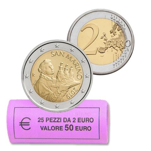  2020 - San Marino 2€ in rotolino (25 monete) 