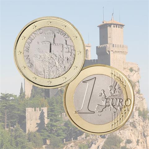  1 euro - Moneta di Circolazione - San Marino - 2017 - C 